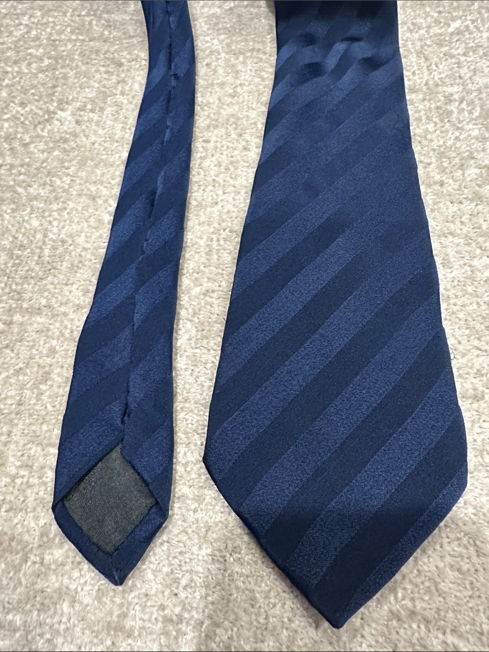 Puccini Classic Navy Striped Men’s Tie